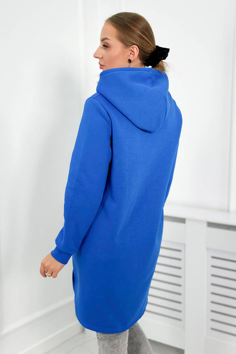 Bavlnená mikina Design modrá