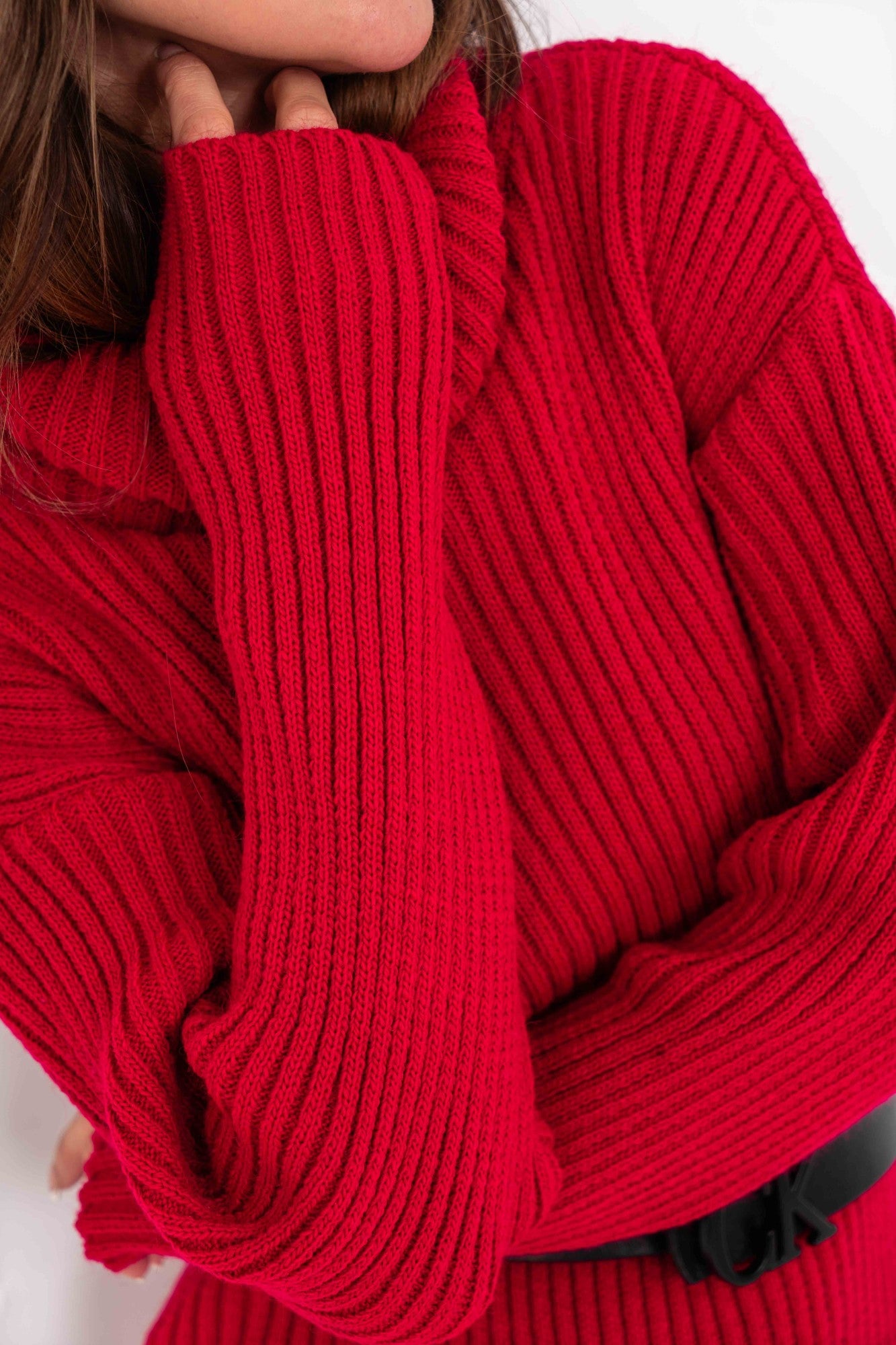 Pletené šaty Sana červené