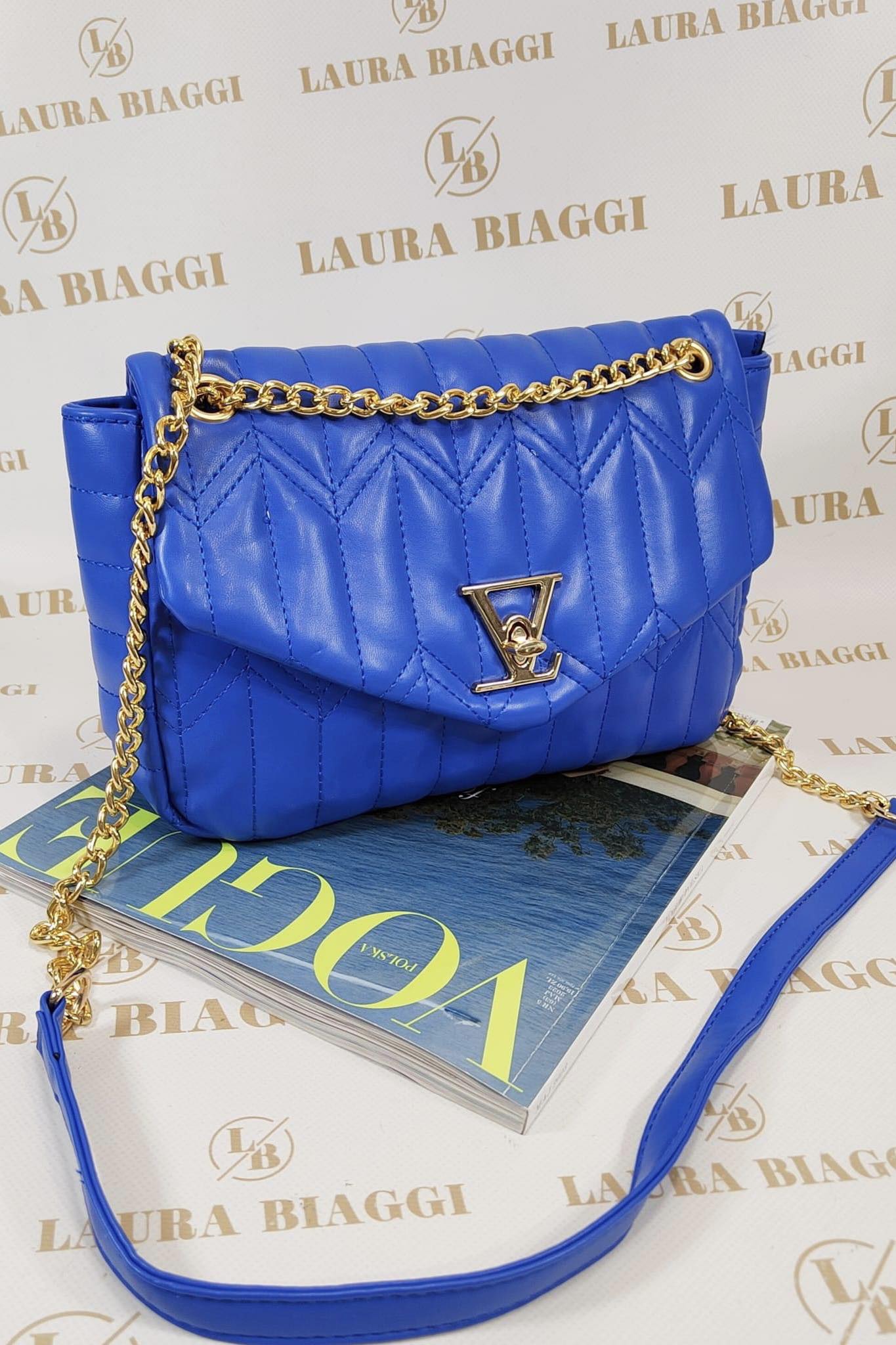 Elegantná kabelka Louise modrá
